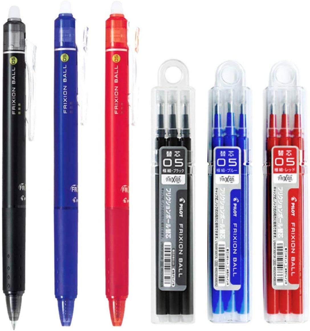 Amazon.com: Pilot FriXion Ball Knock Retractable Erasable Gel Ink